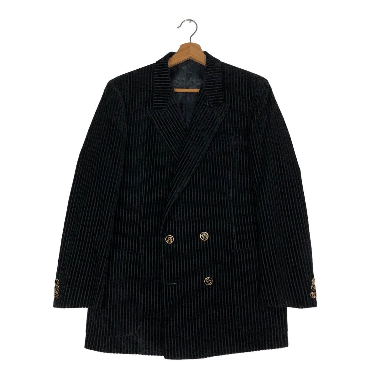Japanese Brand 🔥Vintage Double Breasts Coats Jacket Striped Playboy Japan Size US M / EU 48-50 / 2 - 1 Thumbnail