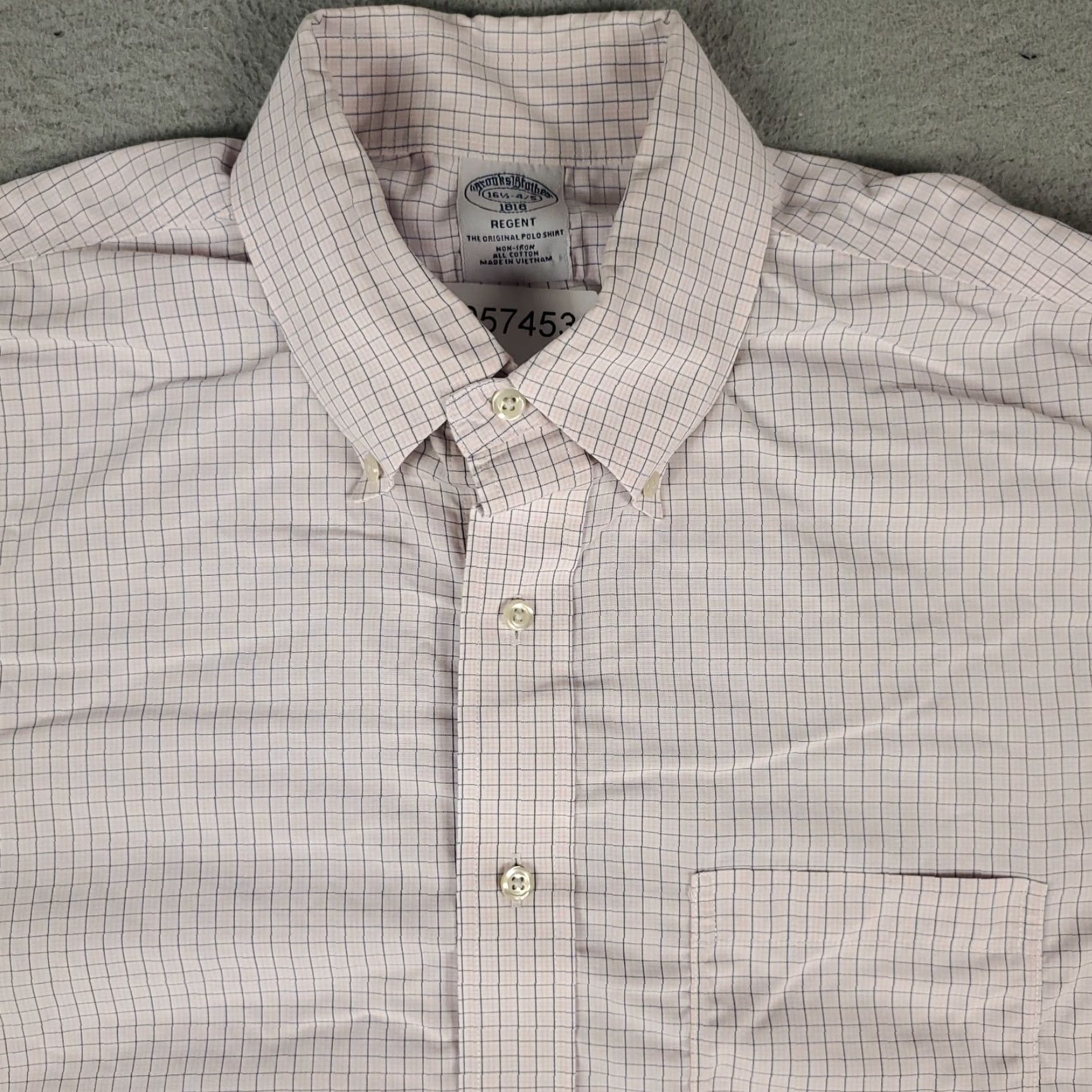 Brooks Brothers Vintage Brooks Brothers Dress Shirt Men 16.5 Pink Plaid Long Sleeve Collared Business Formal Office Wear Size 42R - 2 Thumbnail