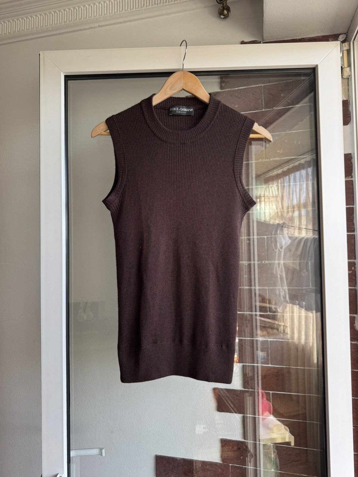 Dolce & Gabbana Dolce Gabbana knit tank top brown Size M / US 6-8 / IT 42-44 - 2 Thumbnail