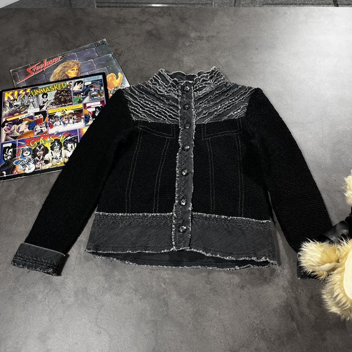 Japanese Brand Vintage Y2K Avant Garde Opium Japan Style Zip Jacket Womens Size US S / EU 44-46 / 1 - 2 Thumbnail