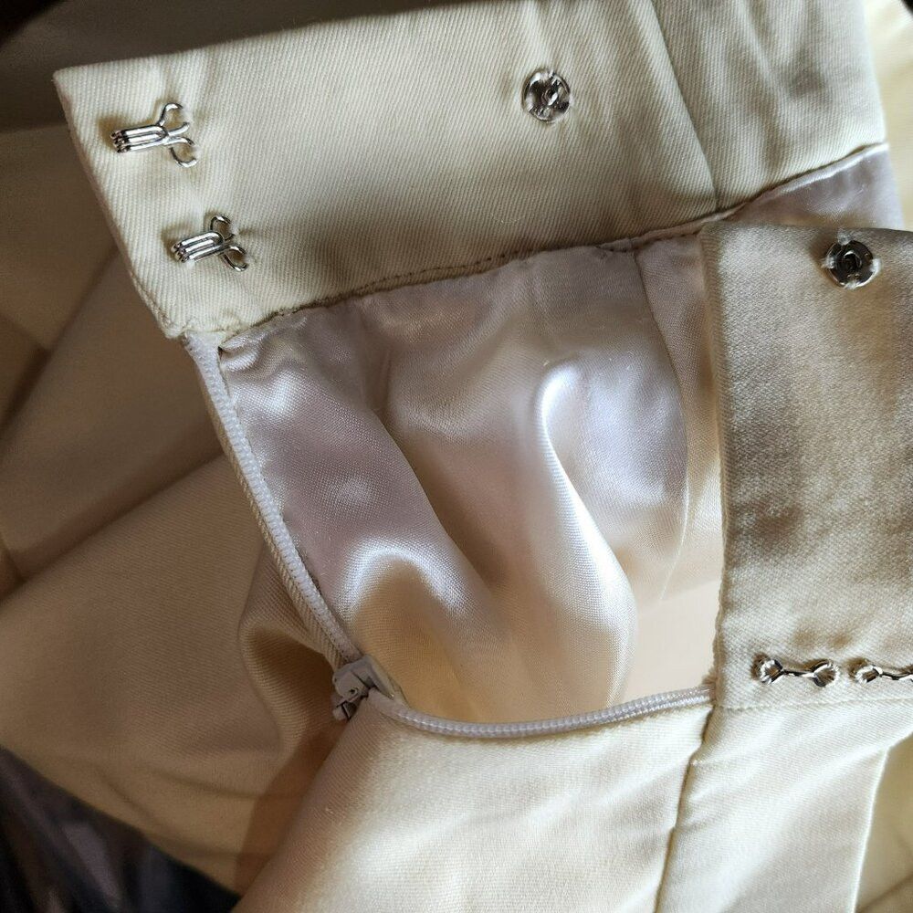 Givenchy Givenchy Zip Skirt L US10 FR42 – Pastel Yellow, Slim Fit, P Size 32" / US 10 / IT 46 - 6 Thumbnail