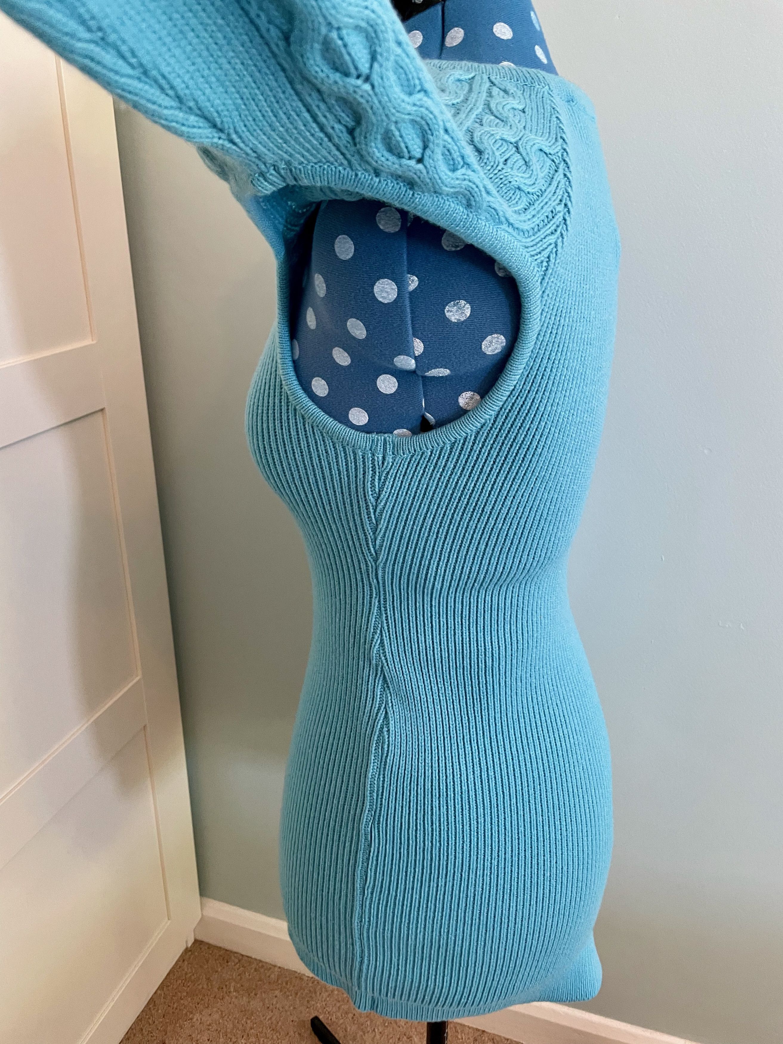 Andersson Bell Andersson Bell blue Batty cutout ribbed knit mini dress Size S / US 4 / IT 40 - 11 Thumbnail