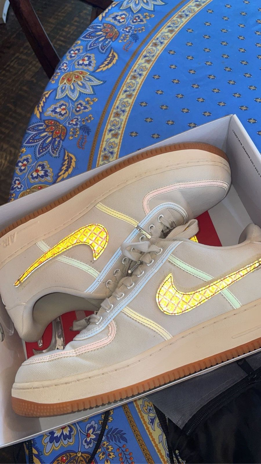 Nike × Travis Scott Travis Scott x Air Force 1 ‘Sail’ Size US 11.5 / EU 44-45 - 2 Thumbnail