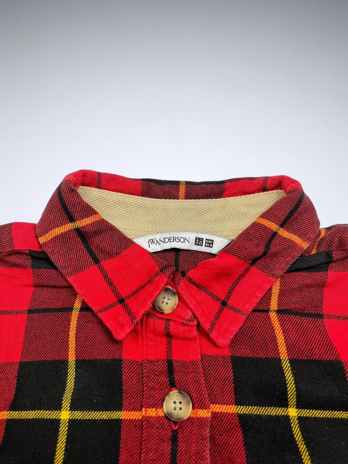 JW Anderson × Uniqlo Uniqlo x JW Anderson Half Button Plaid Flannel Size US L / EU 52-54 / 3 - 5 Thumbnail