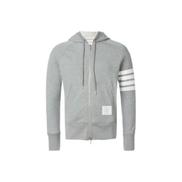 Thom Browne Thom Browne Gray IVY Boy Zip Hoodie Size US L / EU 52-54 / 3 - 1 Thumbnail