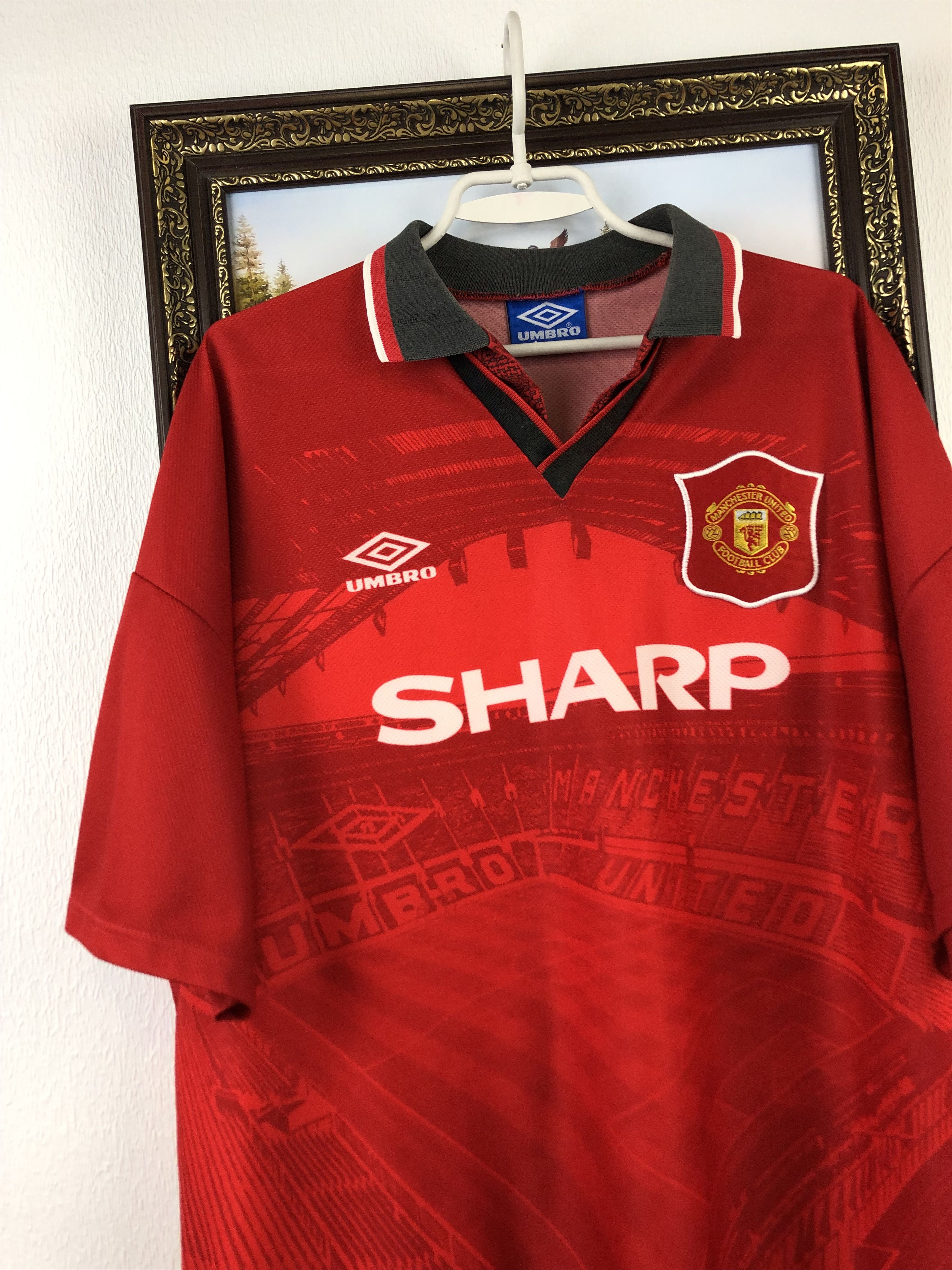 Umbro Manchester United football shirt 1994 Soccer Umbro Jersey Size US XXL / EU 58 / 5 - 3 Thumbnail