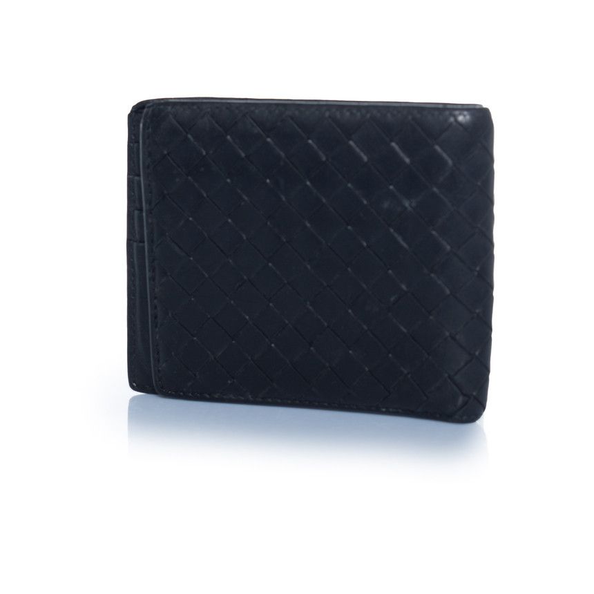 Bottega Veneta Bottega Veneta, intrecciato leather wallet in black Size ONE SIZE - 3 Thumbnail