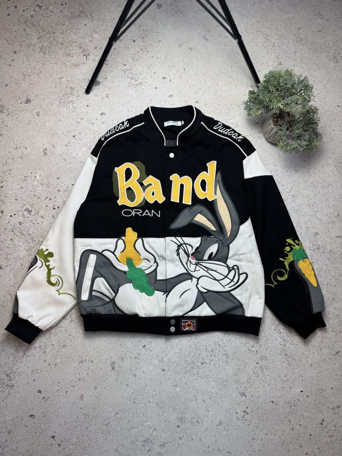 Japanese Brand × NBA Band Oran Bugs Bunny Racing Jacket Nascar F1 M Black Unisex Size US M / EU 48-50 / 2 - 1 Thumbnail