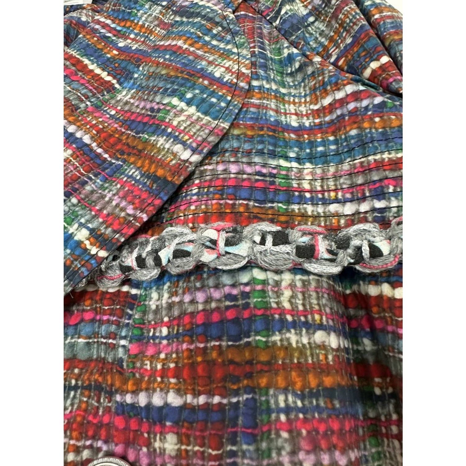 Chanel Chanel Cotton Multicolour Rain Coat Sz.38 Size S / US 4 / IT 40 - 7 Thumbnail