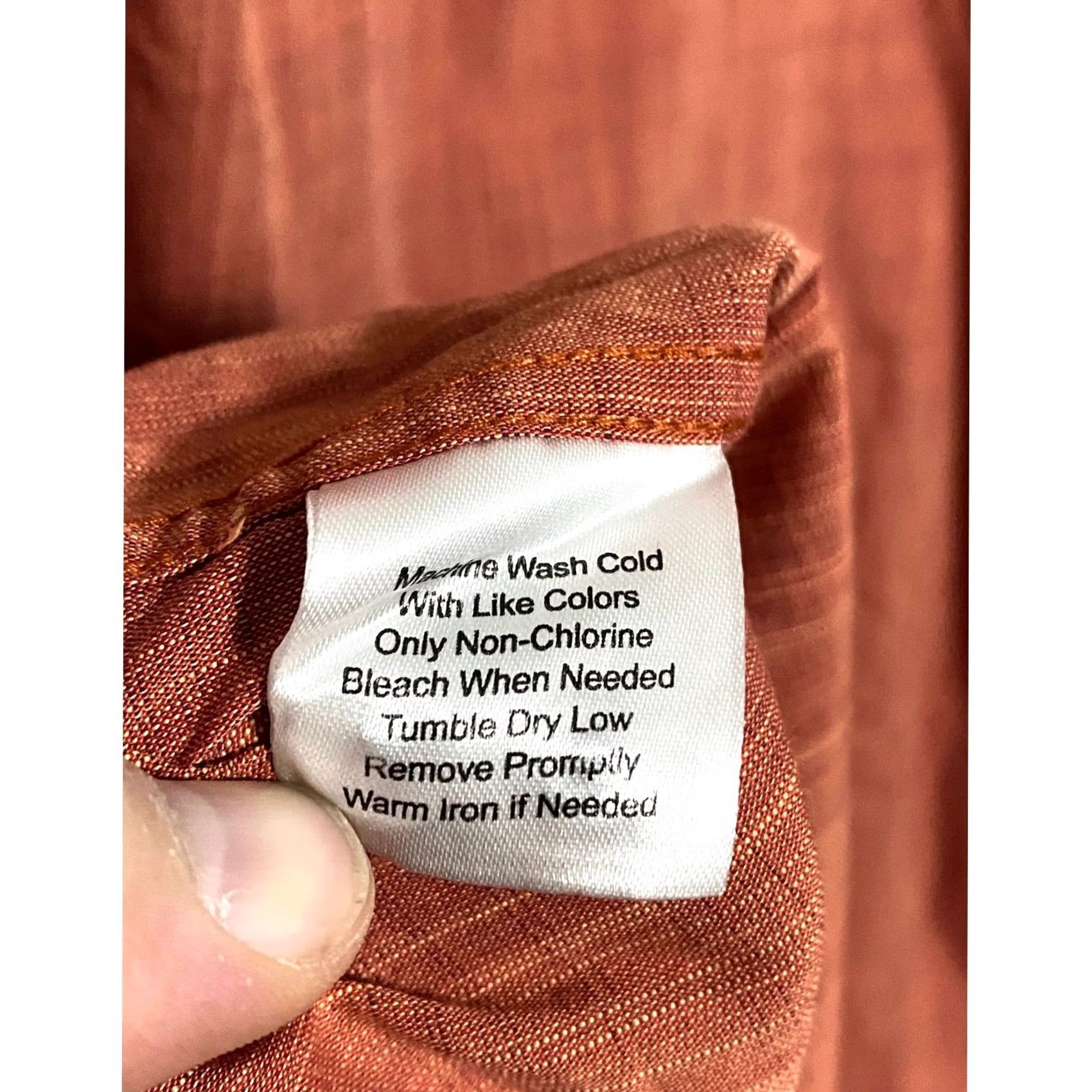 Pronto Uomo Pronto Uomo Button-Down Shirt Mens 3XL Orange Utility Preppy Classic Long Sleeve Button-Up Size US XXL / EU 58 / 5 - 8 Thumbnail