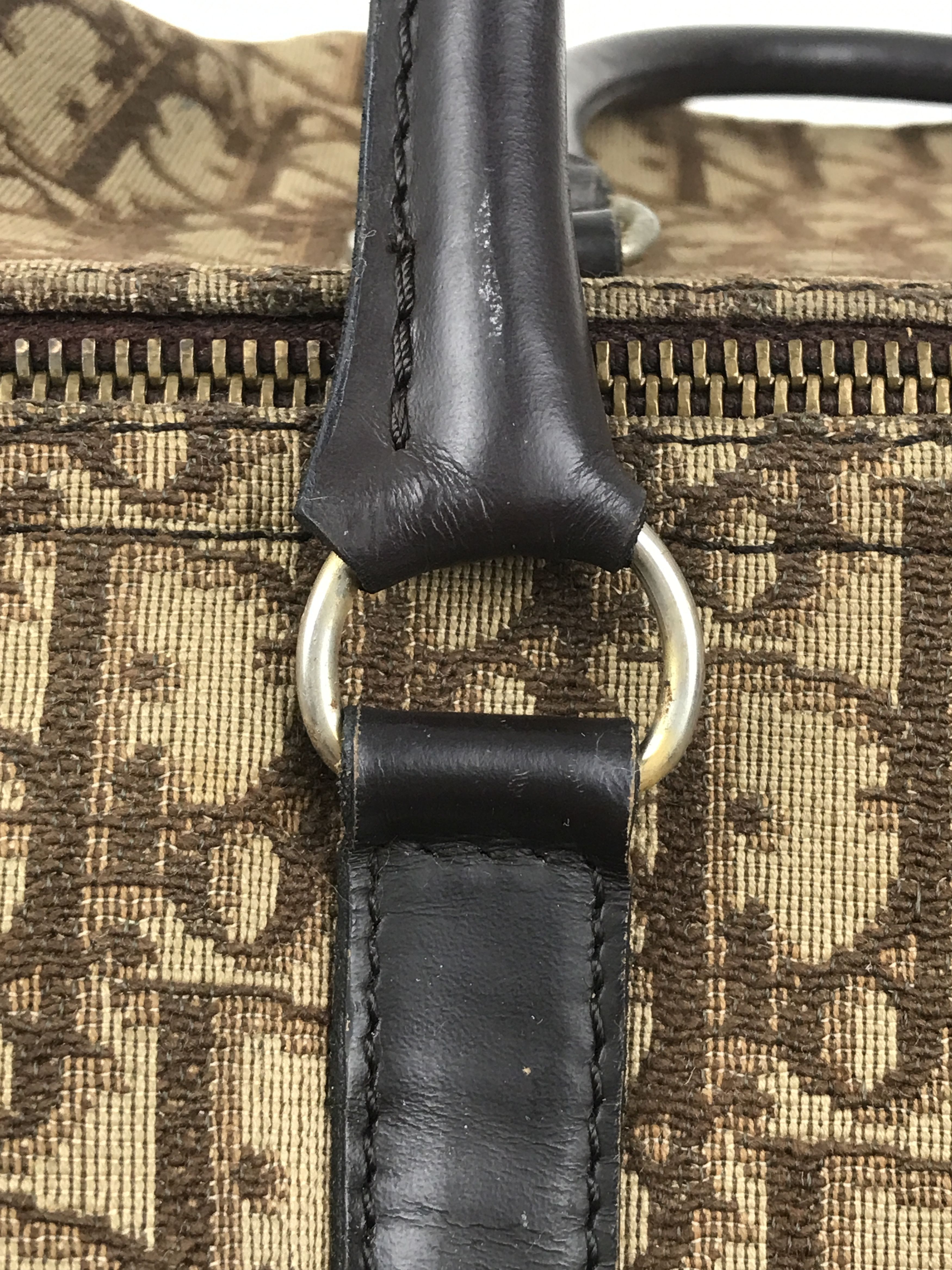 Christian Dior Monsieur × Dior × Vintage Christian Dior Trotter Handbag Boston bag Brown Vintage Size ONE SIZE - 11 Thumbnail