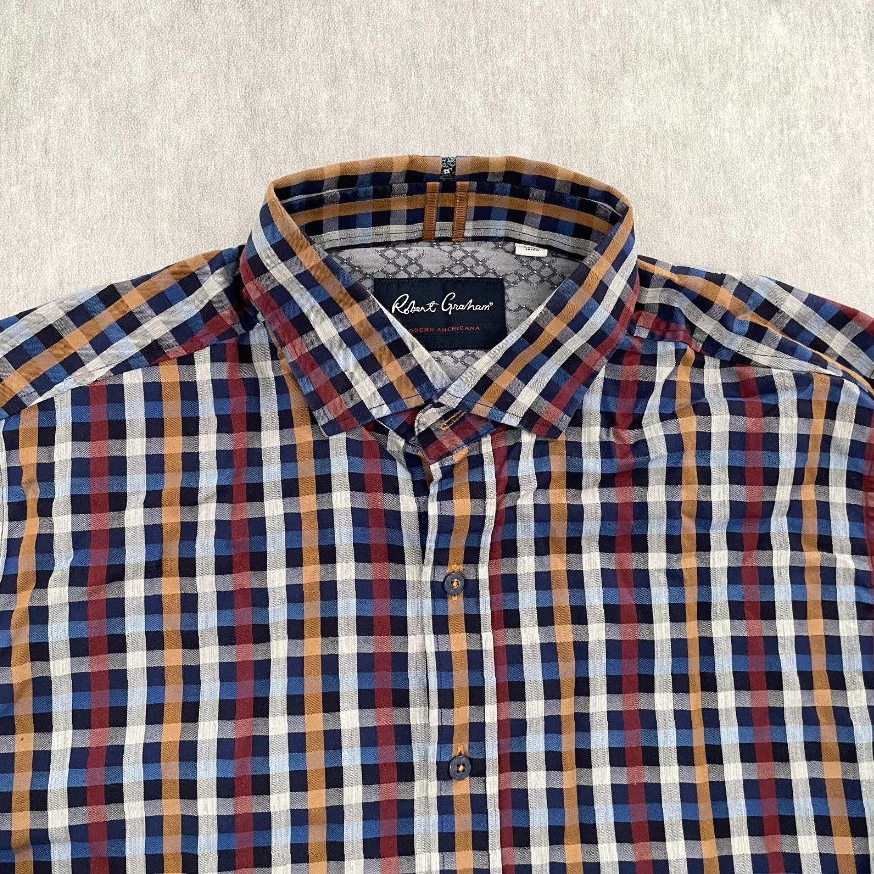 Robert Graham Robert Graham Shirt XL Multicolor Check Long Sleeve Classic Fit Modern Mens Size US XL / EU 56 / 4 - 3 Thumbnail