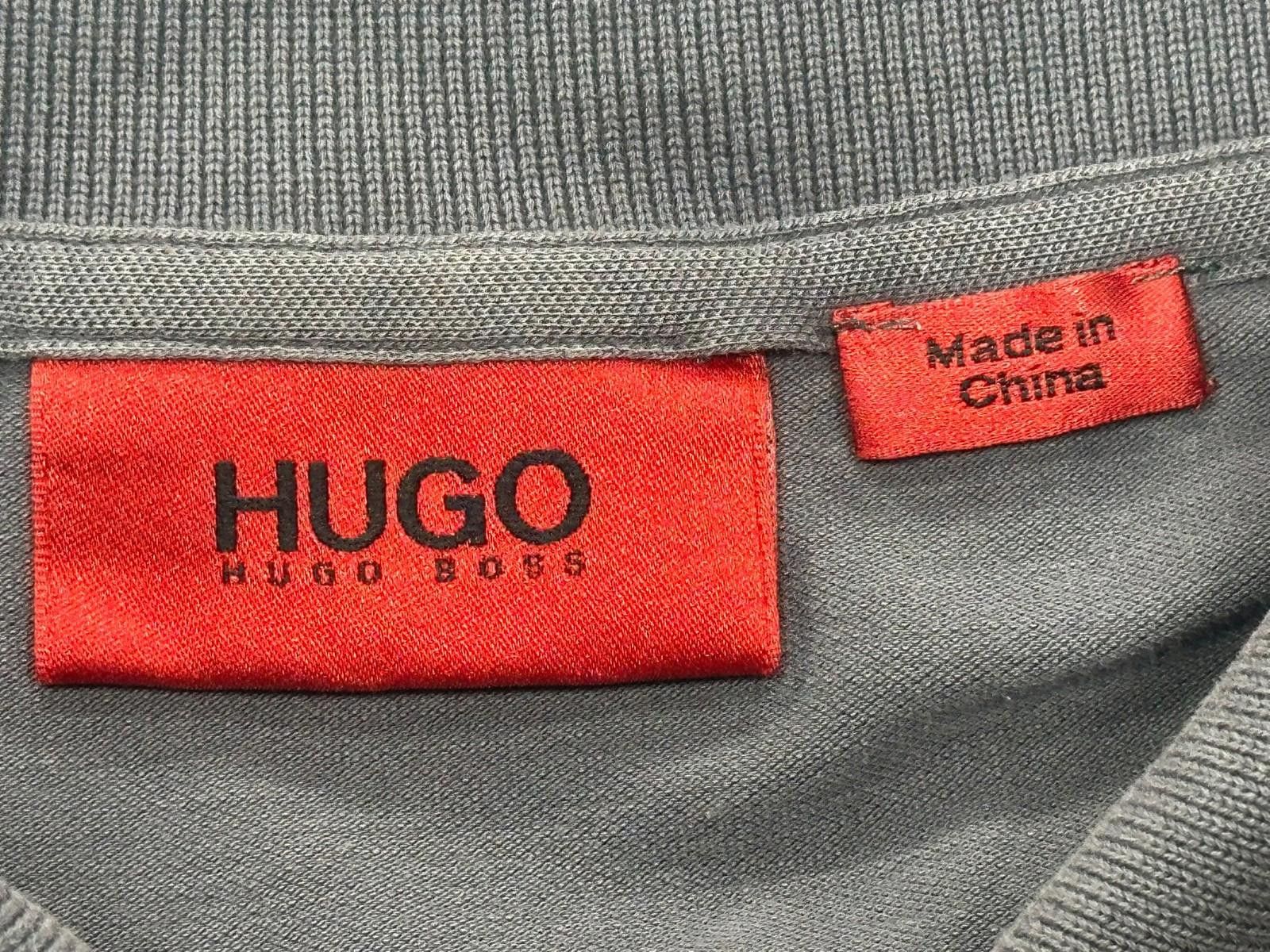 Hugo Boss Hugo Boss 1/4 Button Polo Shirt Gray Mens L Size US L / EU 52-54 / 3 - 3 Thumbnail