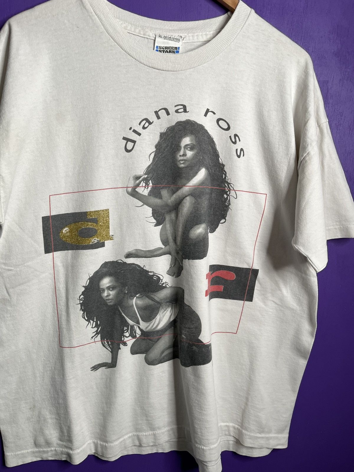 Band Tees × Vintage Vintage 90s Diana Ross extended tour t-shirt Size US XL / EU 56 / 4 - 3 Thumbnail