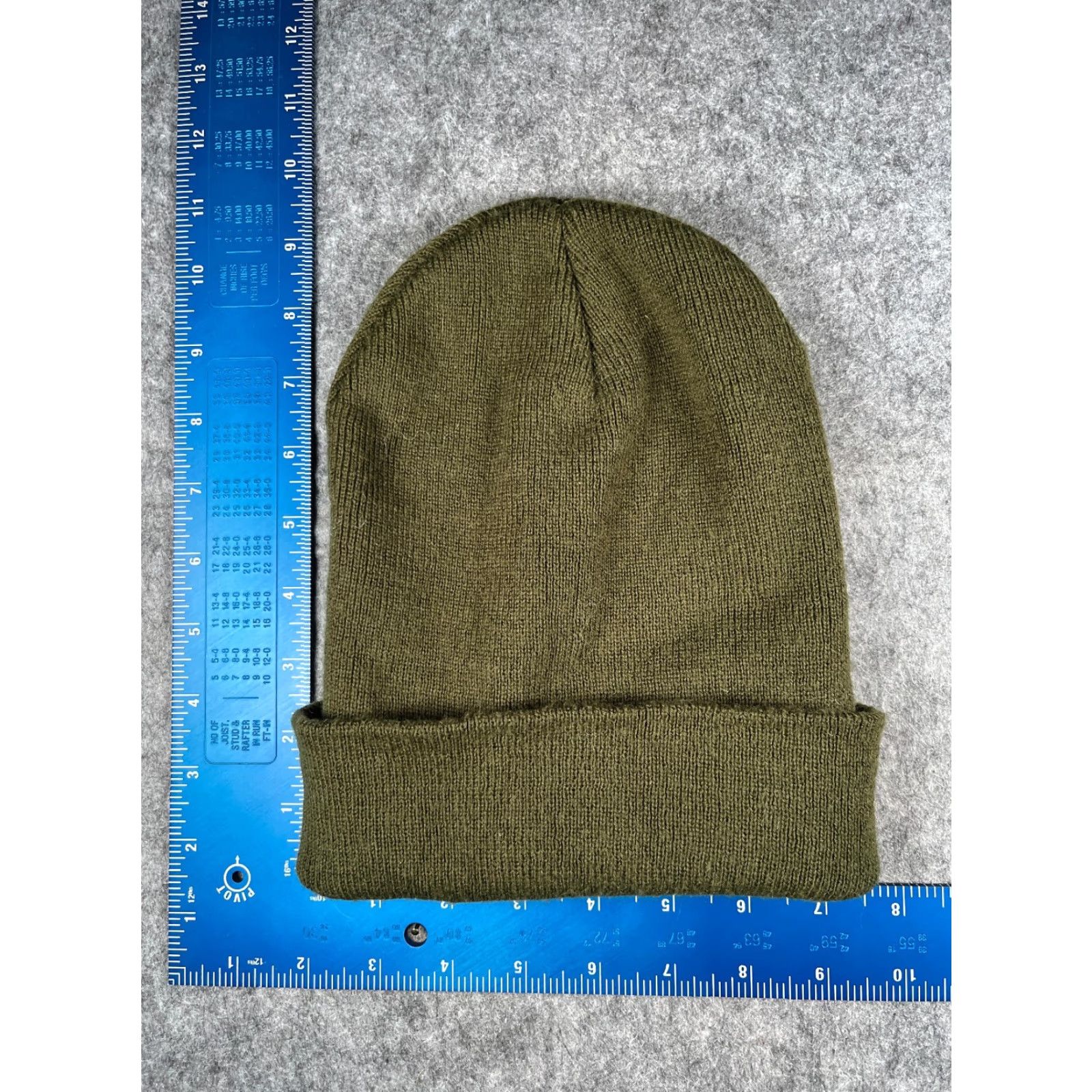 Vintage Yupoong Beanie Toque Adult One Size Green Knit 100% Acrylic Mountain Logo Ski Size ONE SIZE - 4 Thumbnail