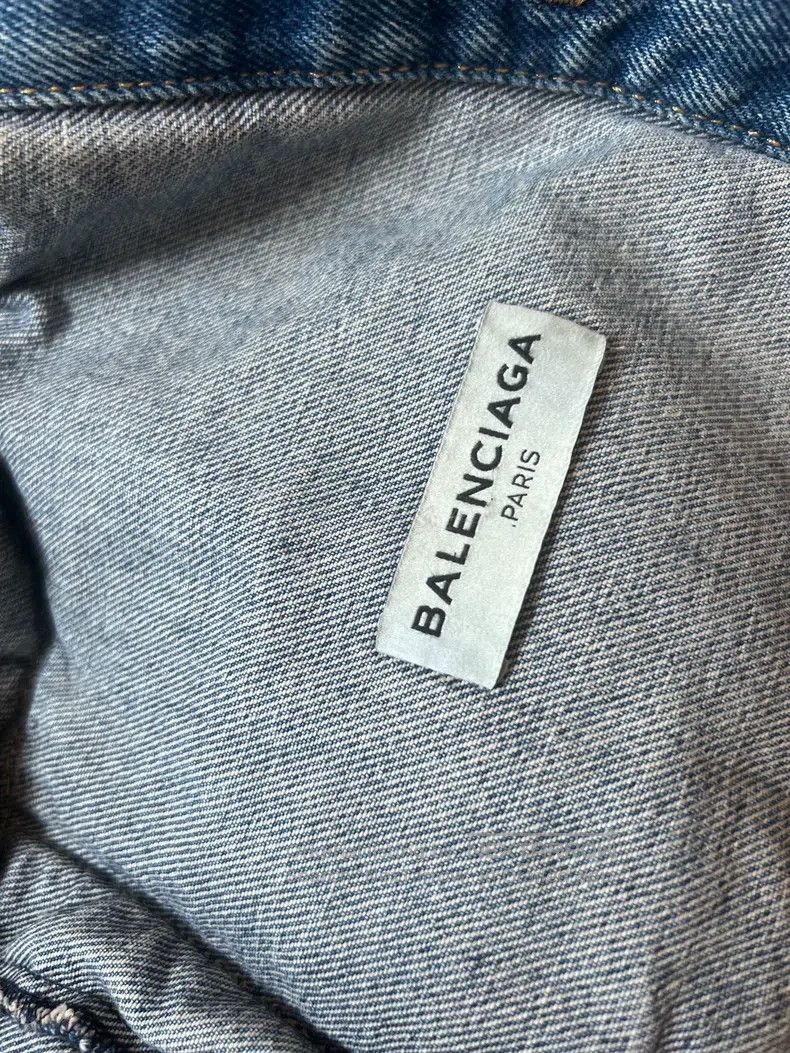 Balenciaga Balenciaga Denim Jacket Size US XXS / EU 40 - 6 Thumbnail