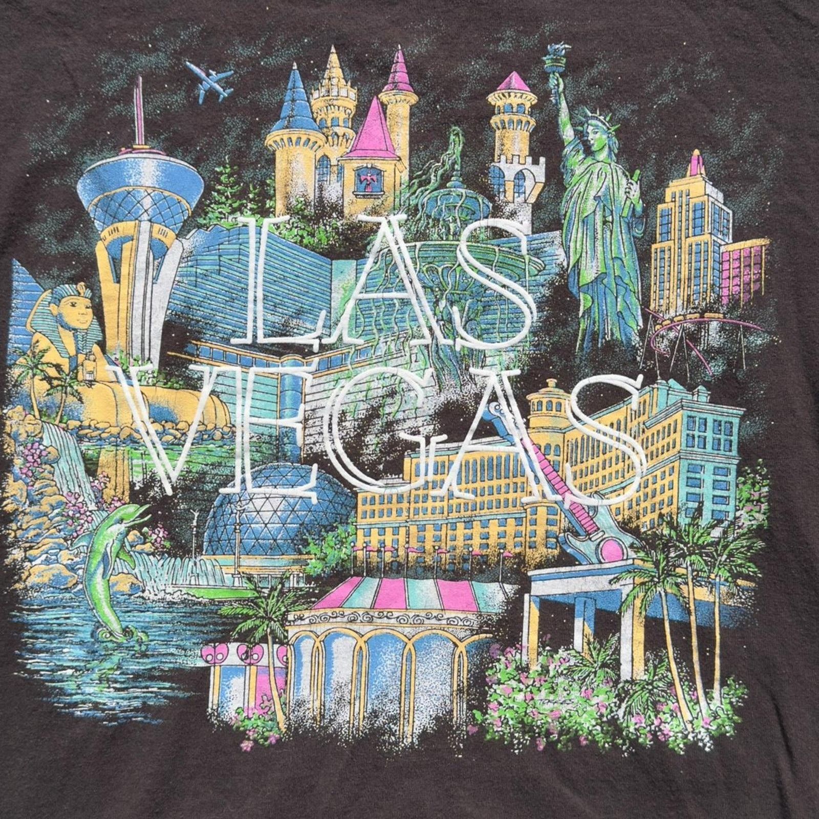 Vintage 🖤 Vintage 90s Las Vegas Cityscape Tee 🖤 Size US M / EU 48-50 / 2 - 2 Thumbnail