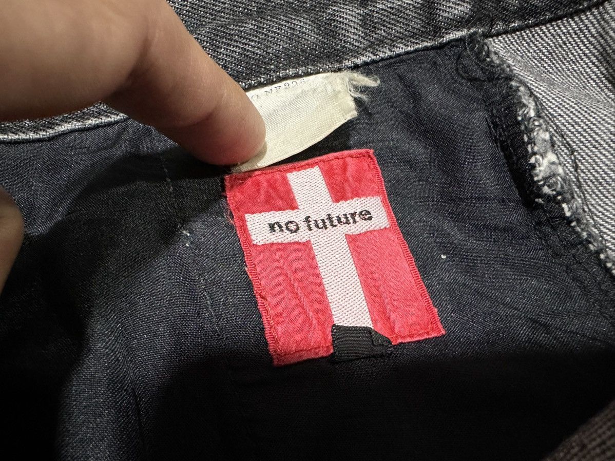 No Future 🔥Sick Y2K No Future Bondage Denim Distressed Punk Size US 32 / EU 48 - 14 Thumbnail
