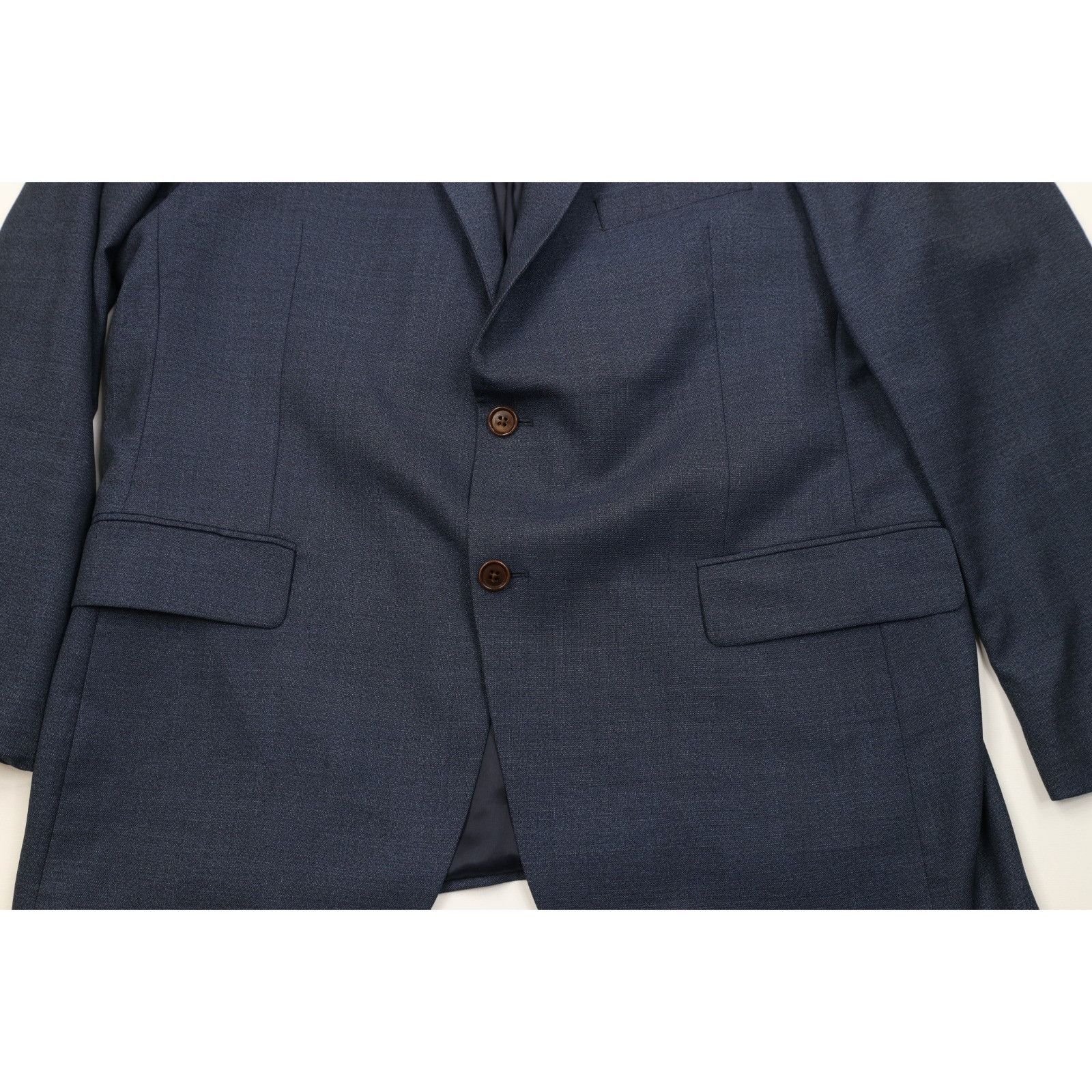 Vintage Vintage Streetwear 2 Piece Super 100s Wool Suit Wedding Size 46R - 4 Thumbnail