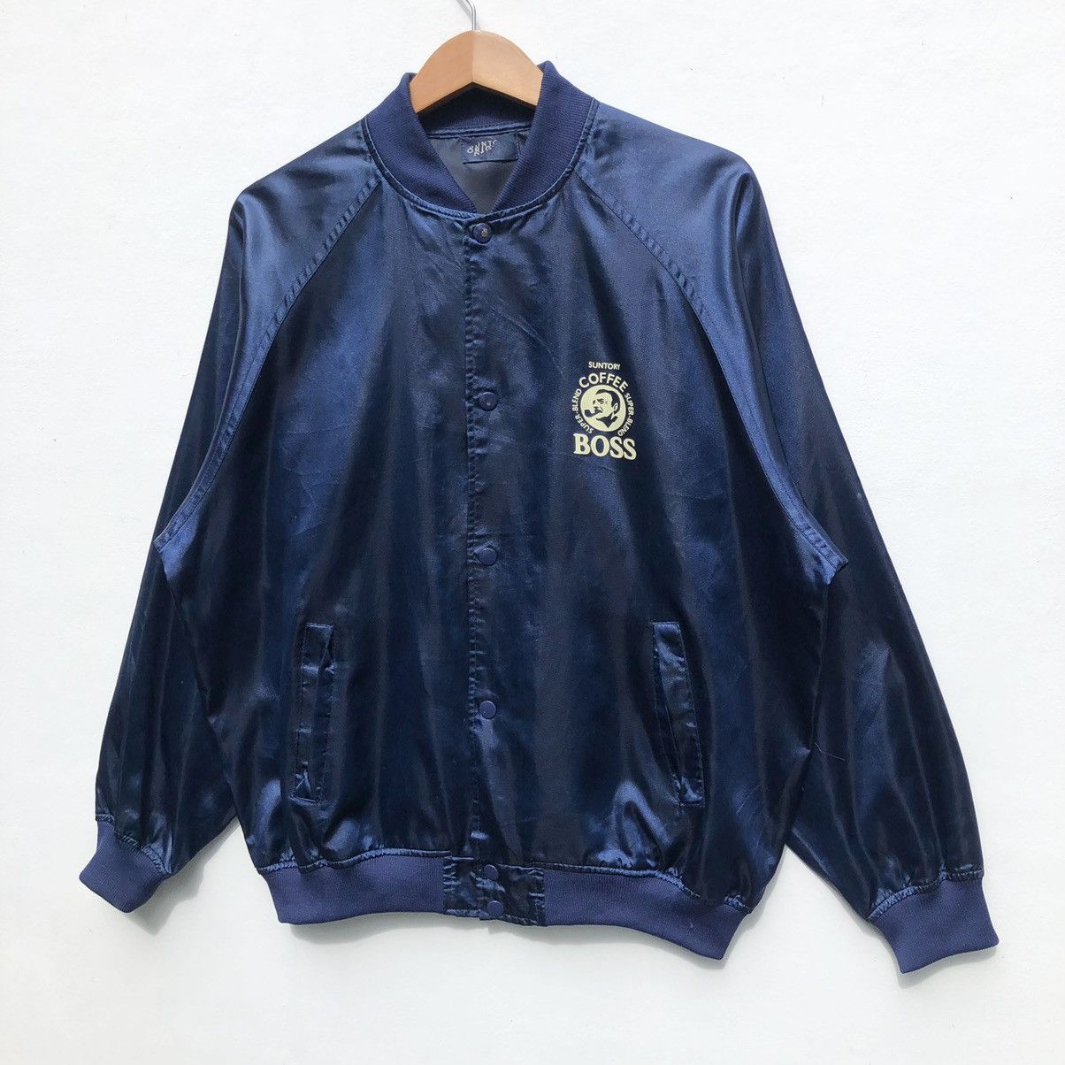 Vintage Vintage Suntory Coffee Boss Varsity Jacket Spellout Back Hit Size US L / EU 52-54 / 3 - 5 Thumbnail