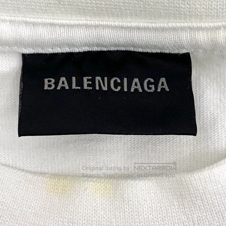 Balenciaga Balenciaga White Logo Letter Graffiti Print Cotton Round N Size US S / EU 44-46 / 1 - 6 Thumbnail