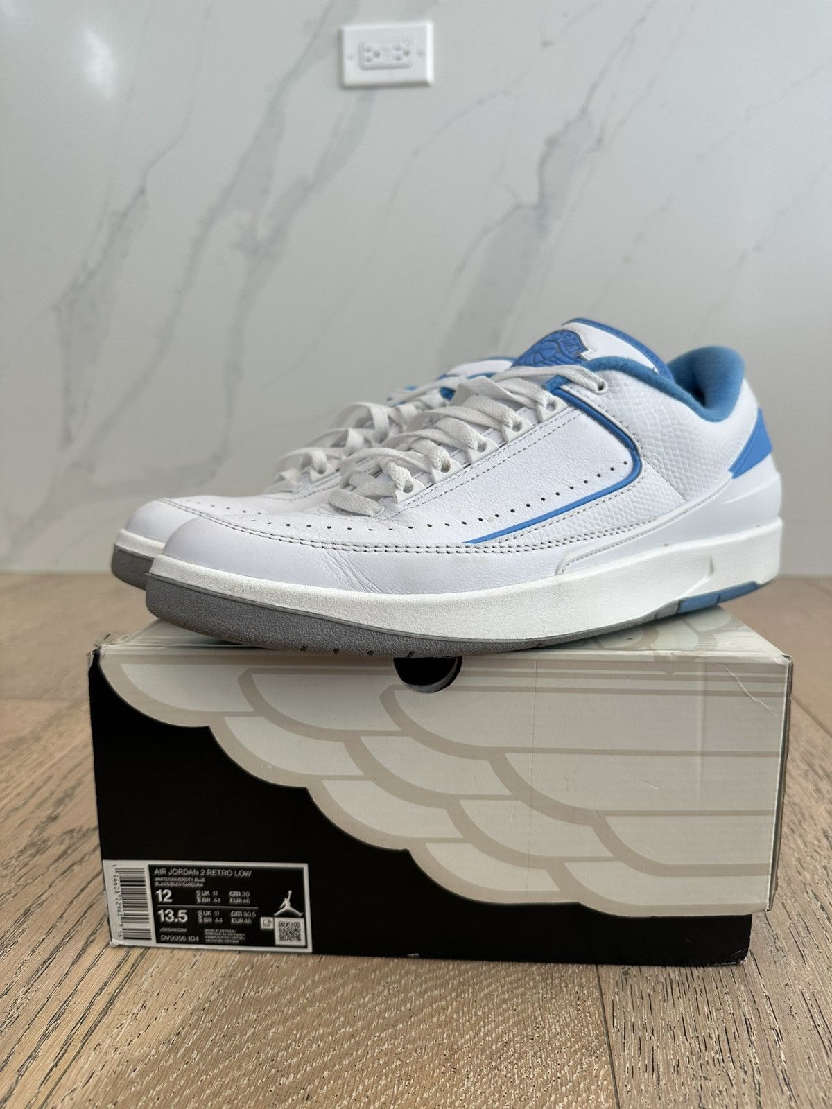 Jordan Brand Jordan 2 Retro Low UNC Size US 12 / EU 45 - 1 Thumbnail
