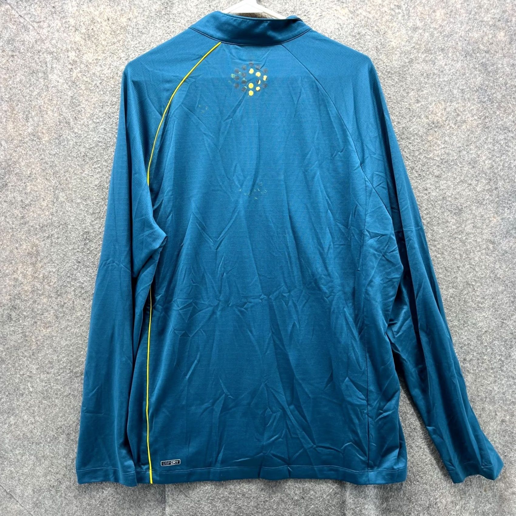 Puma Puma Sweatshirt Mens XL Blue 1/4 Zip Mock Neck Long Sleeve Pullover Athletic Shirt Knit Logo Size US XL / EU 56 / 4 - 2 Thumbnail