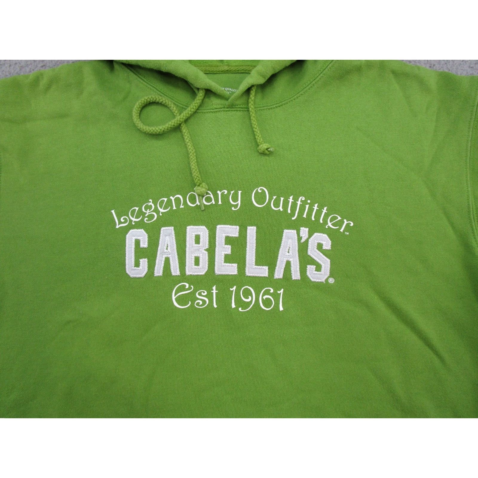 Vintage Cabela's Hoodie Pullover Women's Size L Green Logo Vintage: No (Note: Vintage field is No in specs) Size L / US 10 / IT 46 - 2 Thumbnail