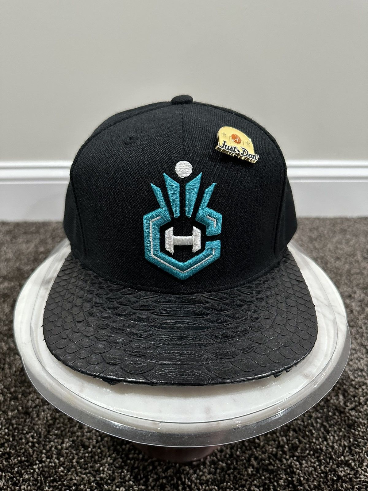 image of Just Don X Mitchell & Ness Nba Charlotte Hornets Black Hat, Men's
