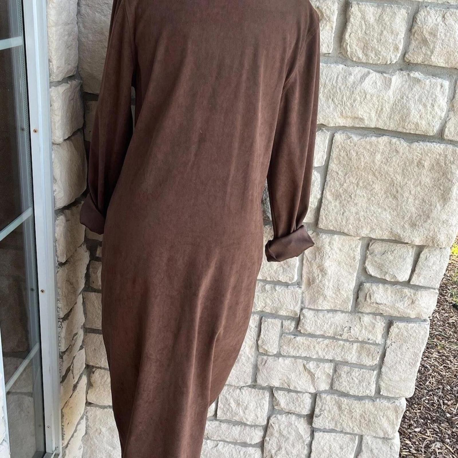 Other Vintage Tess Dress faux suede Workwear Dress Size small Size M / US 6-8 / IT 42-44 - 3 Thumbnail