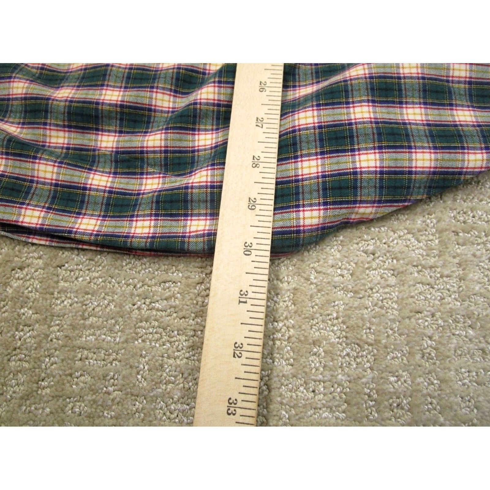 Ralph Lauren Ralph Lauren Shirt Men Medium Green Tartan Plaid Long Sleeve Button-Up Big Shirt Size US M / EU 48-50 / 2 - 6 Thumbnail