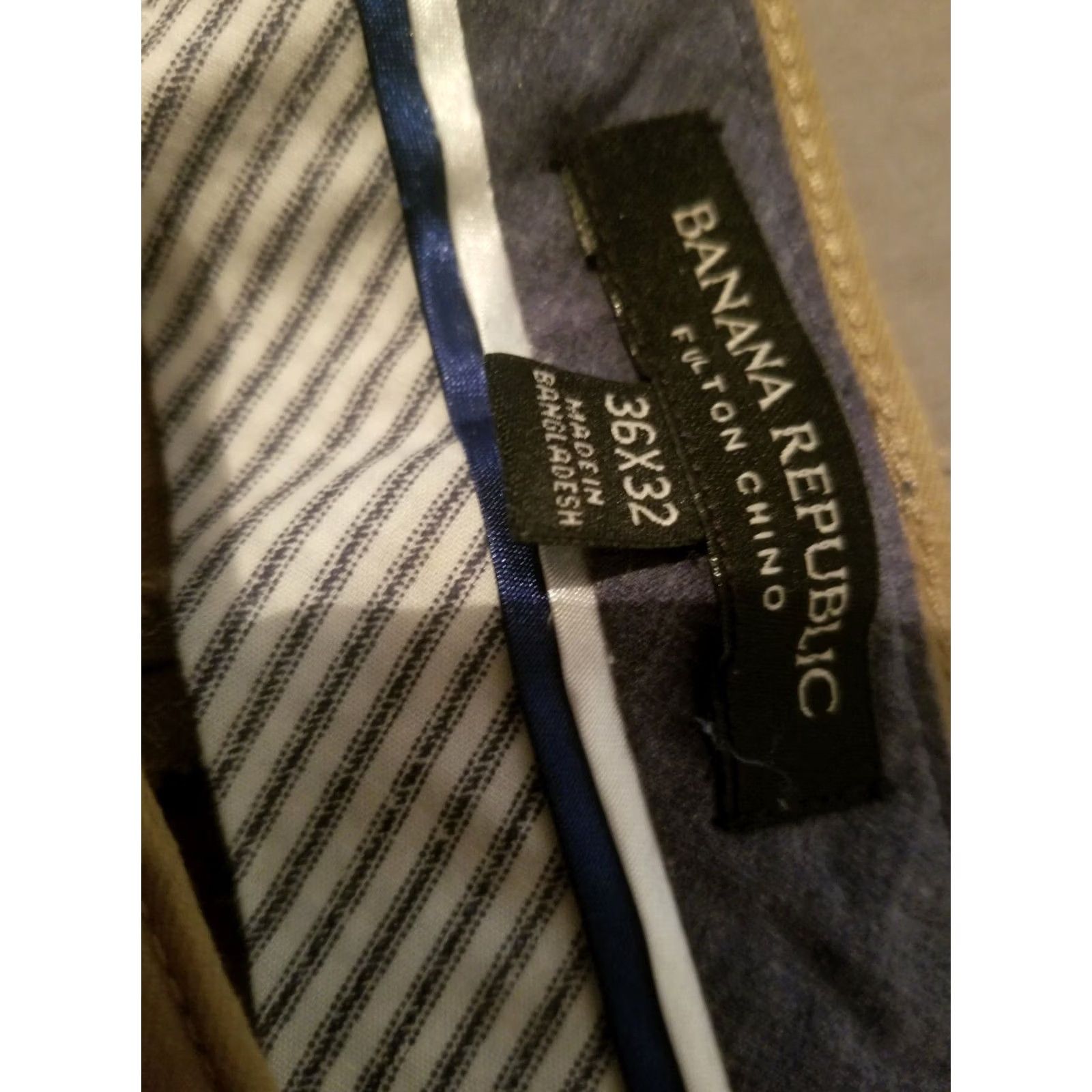 Banana Republic Banana Republic Khaki Pants Blue Cotton Chino Trouser 36x32 Mens Size US 36 / EU 52 - 5 Thumbnail