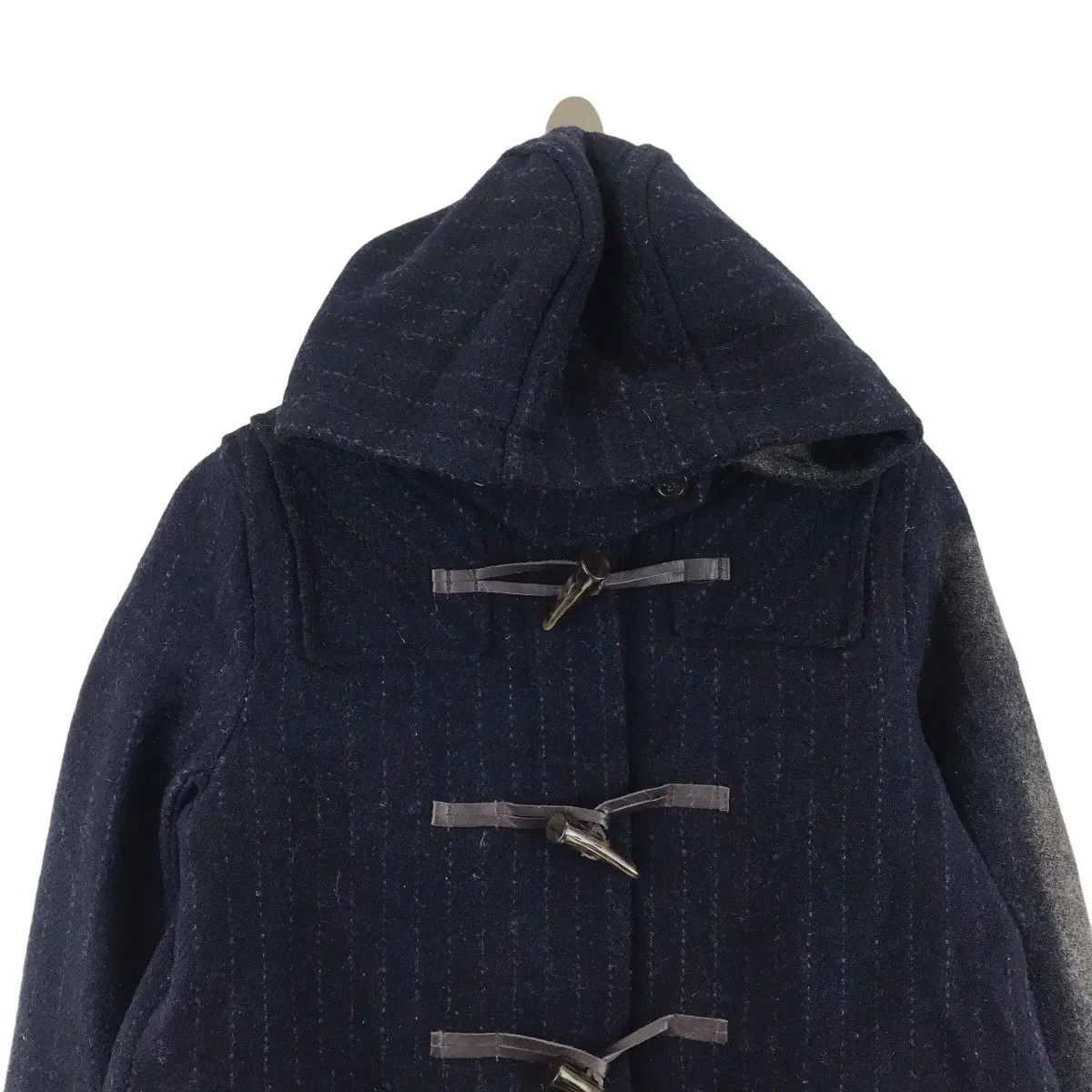 Harris Tweed HARRIS TWEED Hand Woven Hickory Stripes Wool Hooded Black Size US M / EU 48-50 / 2 - 2 Thumbnail