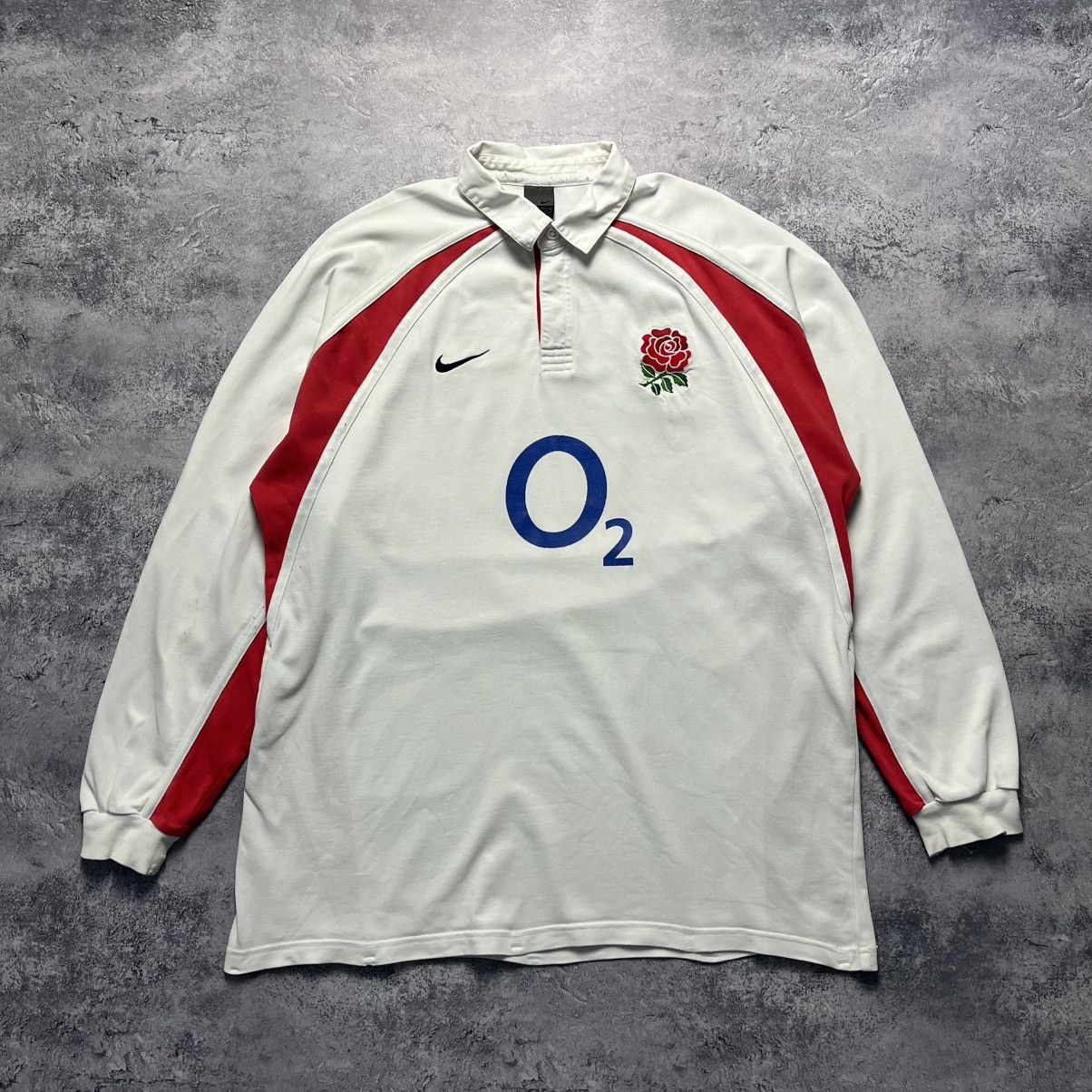 Nike Vintage Nike England Rugby League Polo Longsleeve Jersey Size US XXL / EU 58 / 5 - 1 Thumbnail