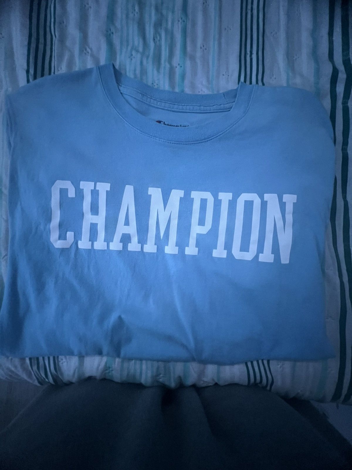 Champion Light blue champion t shirt Size US M / EU 48-50 / 2 - 1 Thumbnail