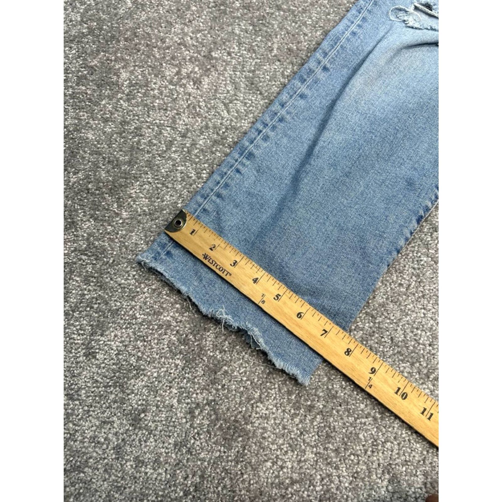 Levi's Levi's Ribcage Jeans Womens Straight High Rise 27 Blue Cotton Denim 5-Pocket Regular Button Closure Vintage No Size 27" / US 4 / IT 40 - 6 Thumbnail