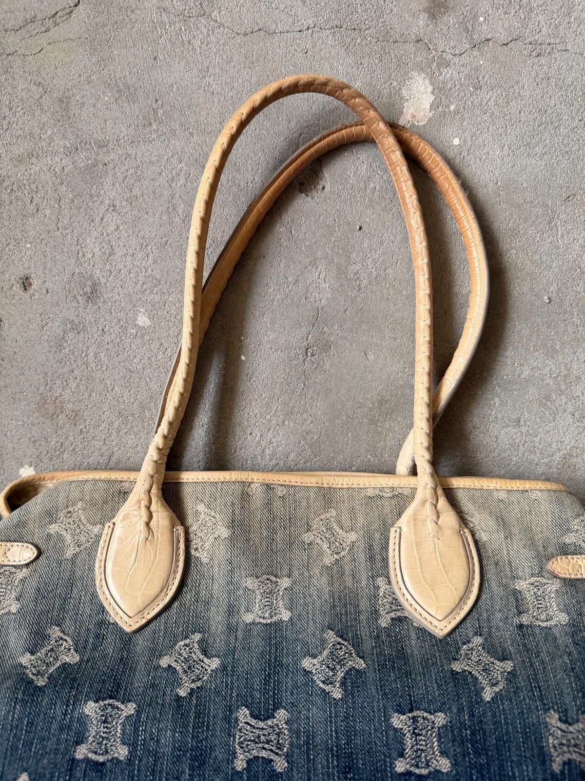 Celine Celine Macadam Gradient Denim Shoulder Bag Size ONE SIZE - 4 Thumbnail