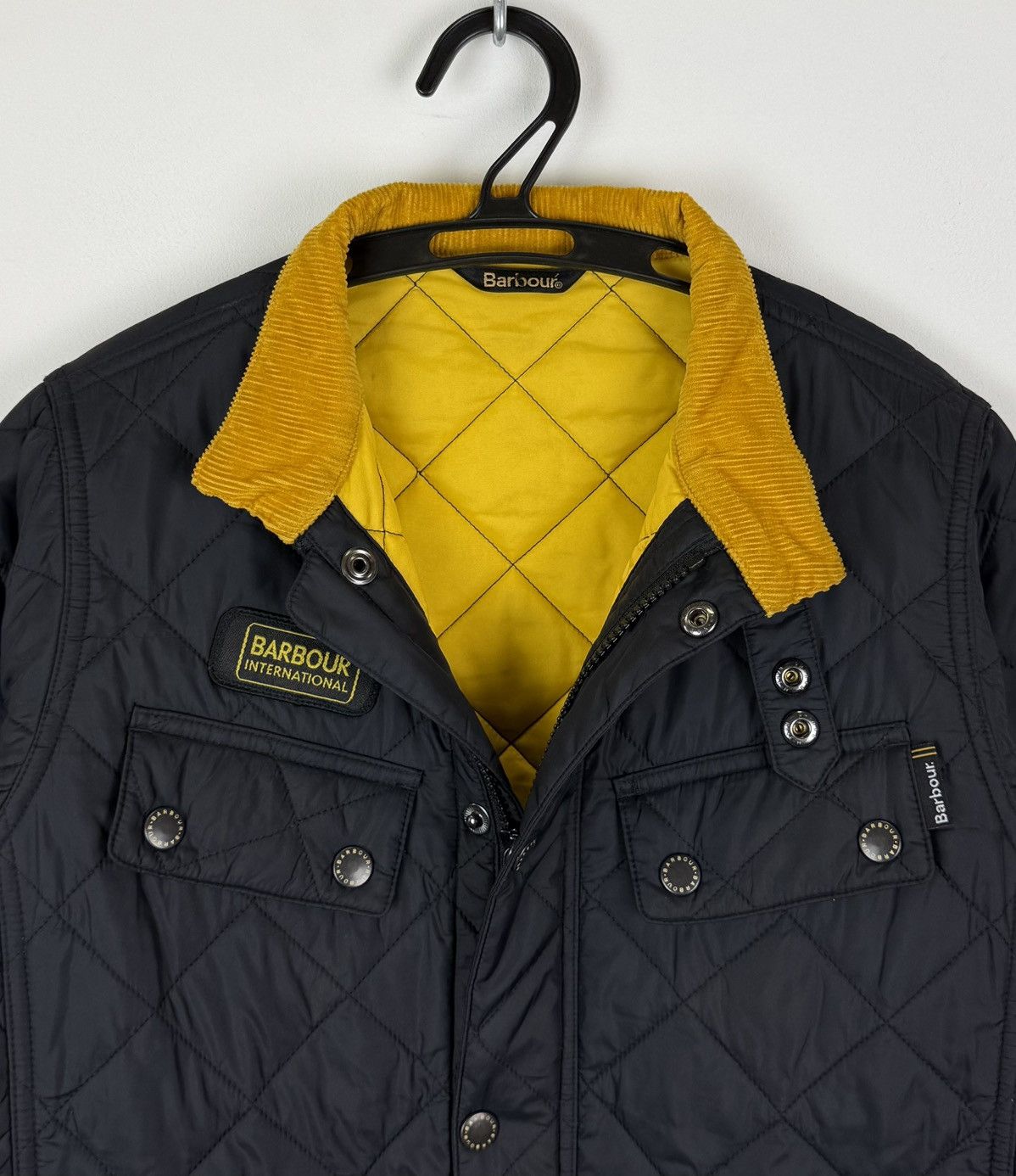 Barbour Barbour International Quilted Ariel Full Zip Jacket Black Size US XXS / EU 40 - 2 Thumbnail