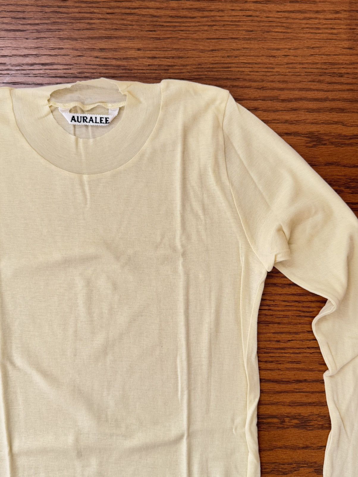 Auralee AURALEE high gauge sheer rib long sleeve tee Size S / US 4 / IT 40 - 2 Thumbnail
