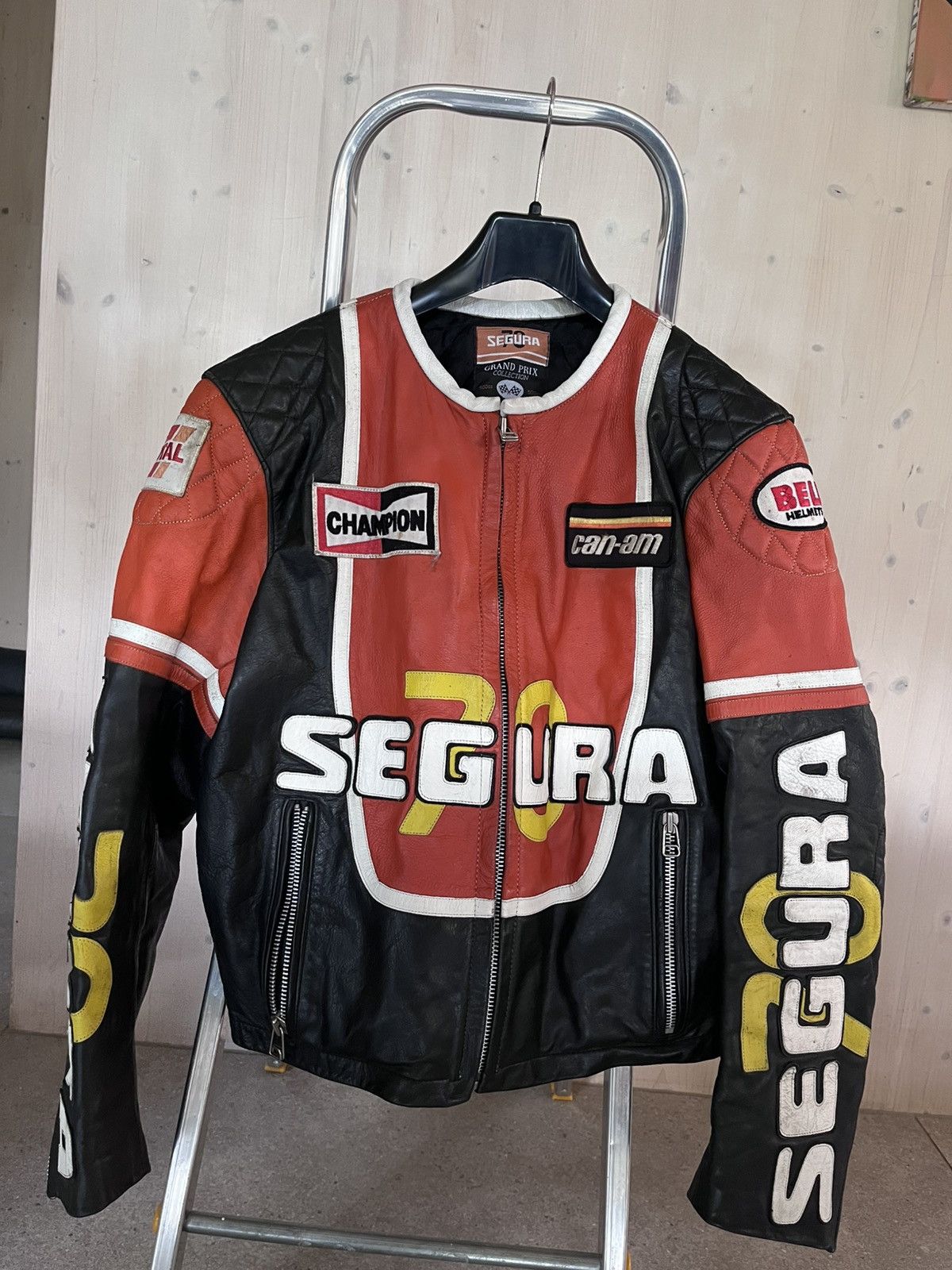 Vintage Seguea grand prix leather jacket Size US S / EU 44-46 / 1 - 3 Thumbnail