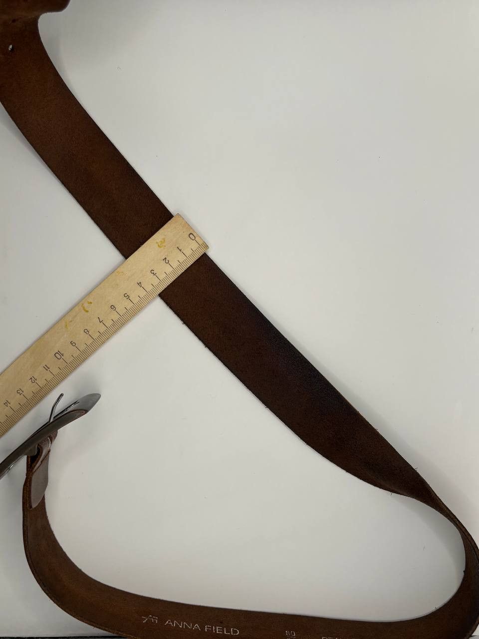 Vintage Anna Field Genuine Leather Belt - Brown - Size 80/32 Size ONE SIZE - 5 Thumbnail