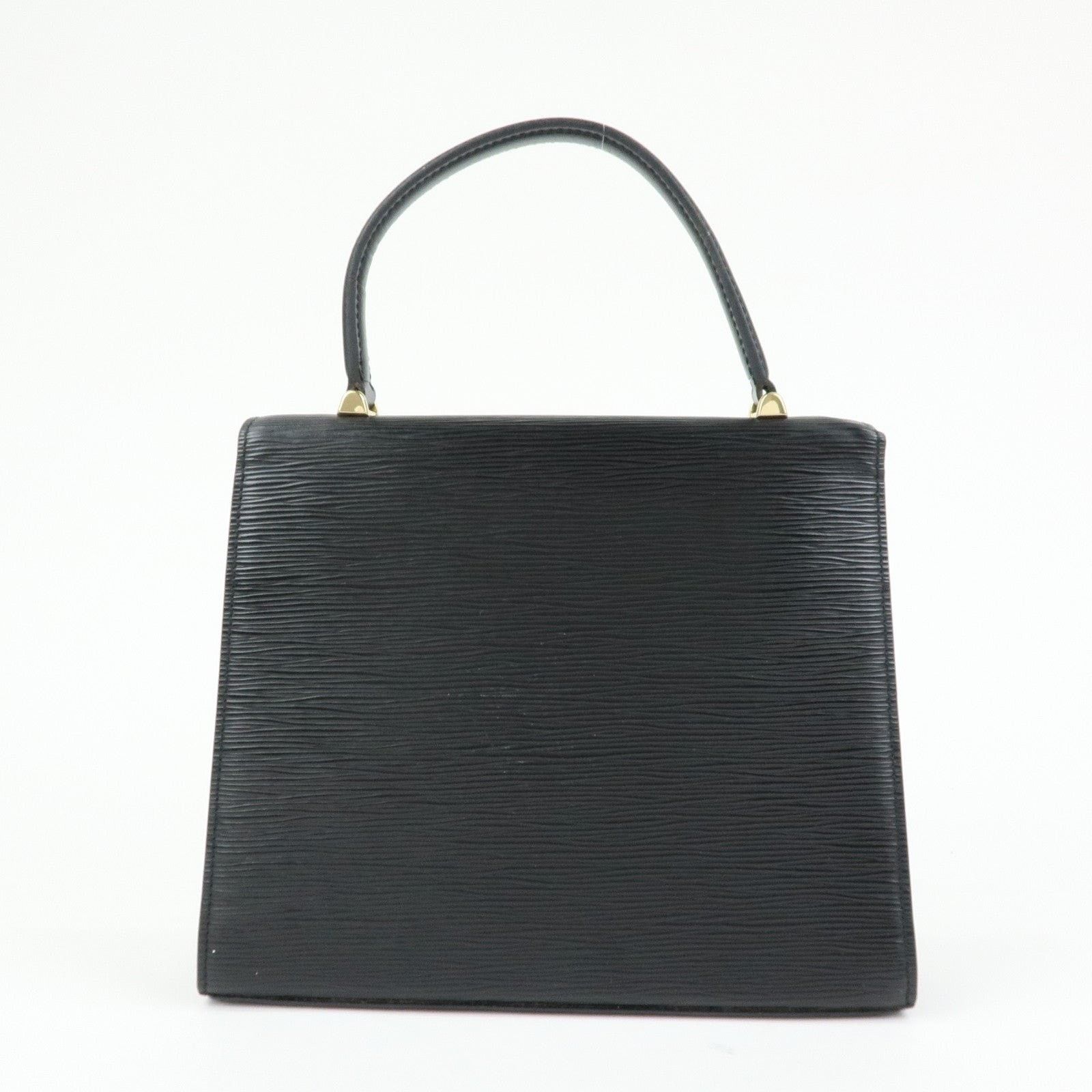 Louis Vuitton Louis Vuitton Epi Malesherbes Top Handle Bag Black Size ONE SIZE - 2 Thumbnail