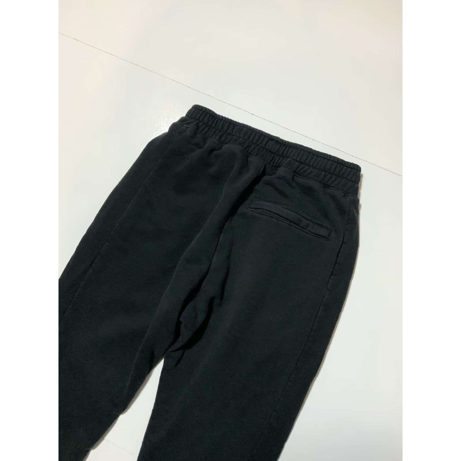 Places + Faces VINTAGE Places + Faces Signature Black Terry Fleece Embroidered Jogger Track Pants Sz. S Mens Black Jogger Activewear Pants Size US 29 - 5 Thumbnail