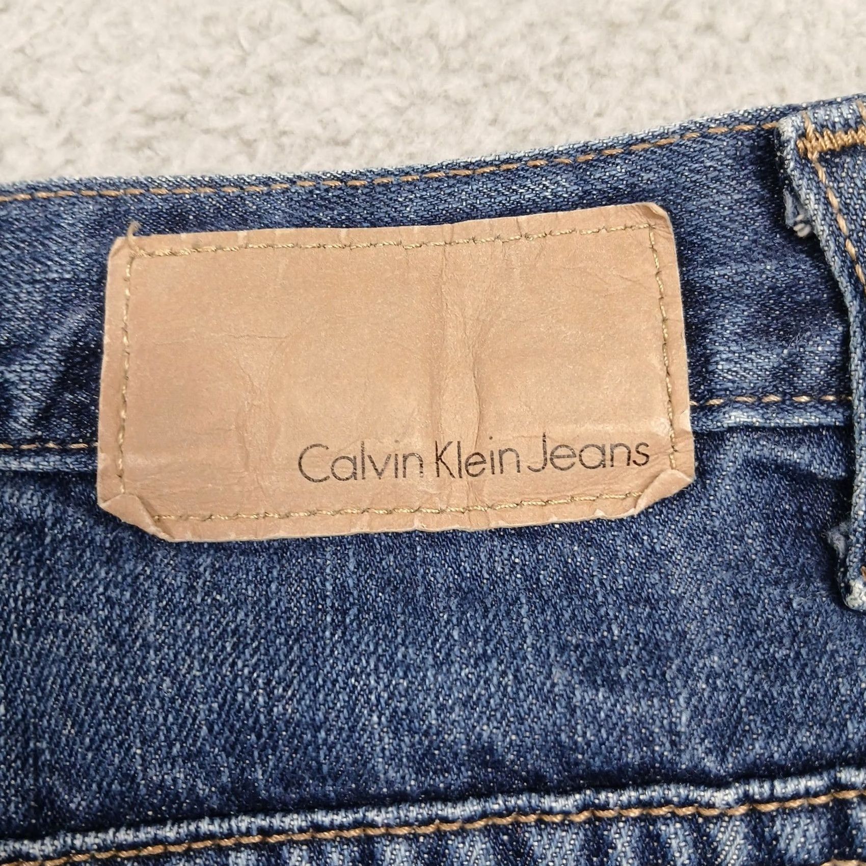 Vintage Calvin Klein Jeans Blue Straight Leg Jeans 38x30 Mens Made in Mexico Denim Size US 38 / EU 54 - 4 Thumbnail
