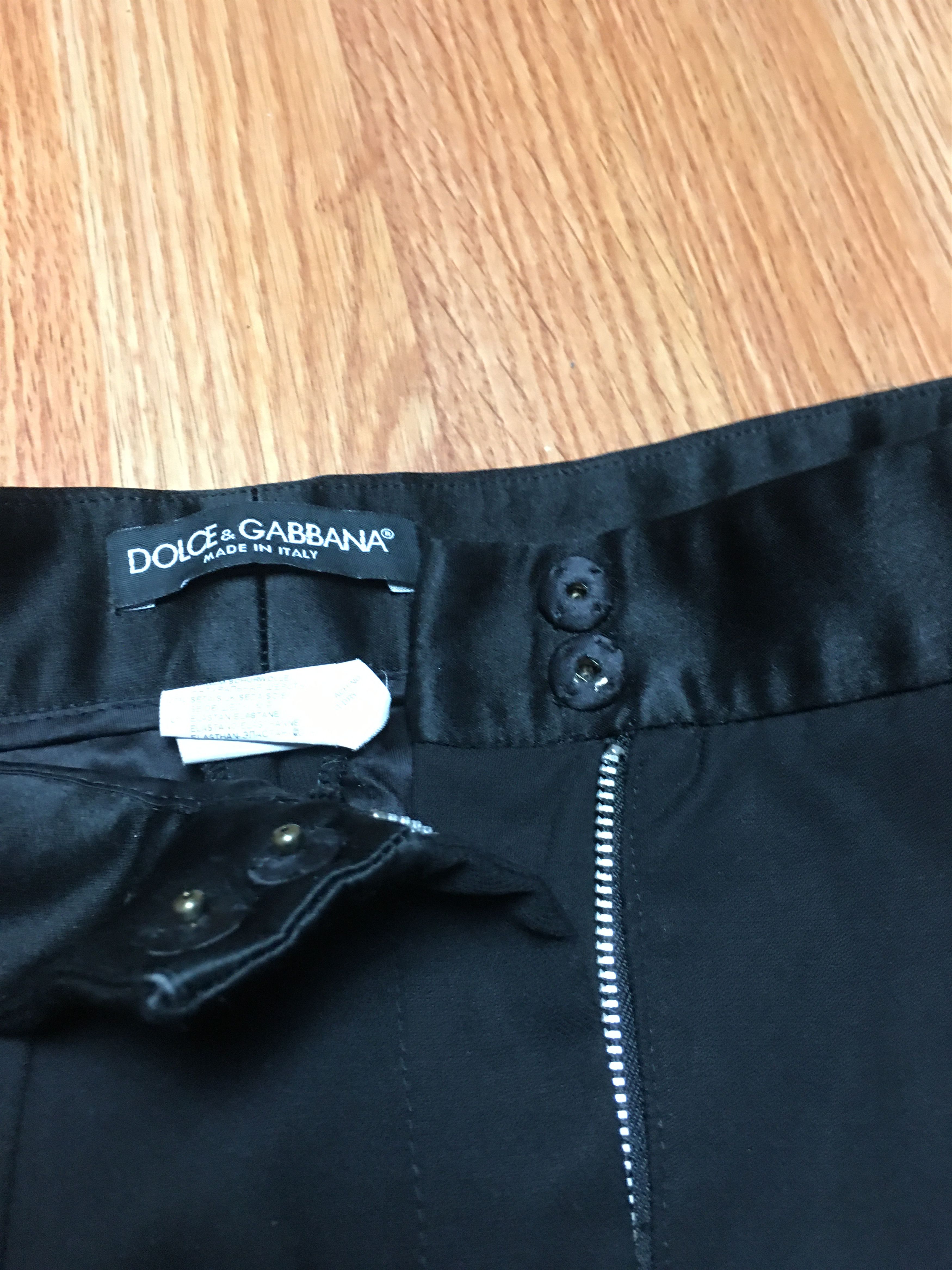 Dolce & Gabbana Dolce & Gabbana Wool Silk Elegant Womens Pants IT 38 Size 26" / US 2 / IT 38 - 9 Thumbnail