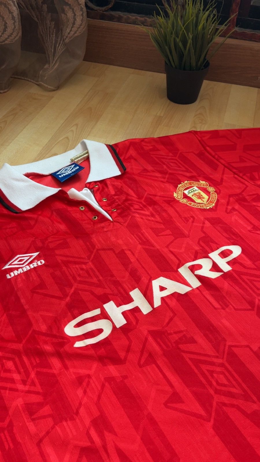 Umbro Manchester United 1992/93 Home Kit Size US XL / EU 56 / 4 - 2 Thumbnail