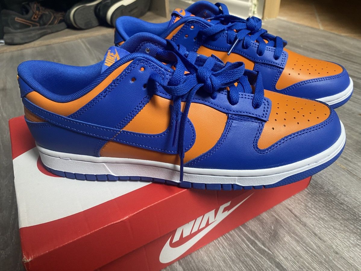 Nike Dunk low Orange/blue 45 11.5 Size US 11.5 / EU 44-45 - 2 Thumbnail