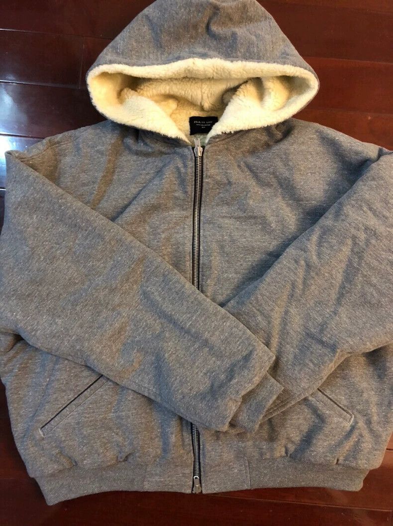 Fear of God Fear of God Lambfleece hooded coat Size US M / EU 48-50 / 2 - 1 Thumbnail