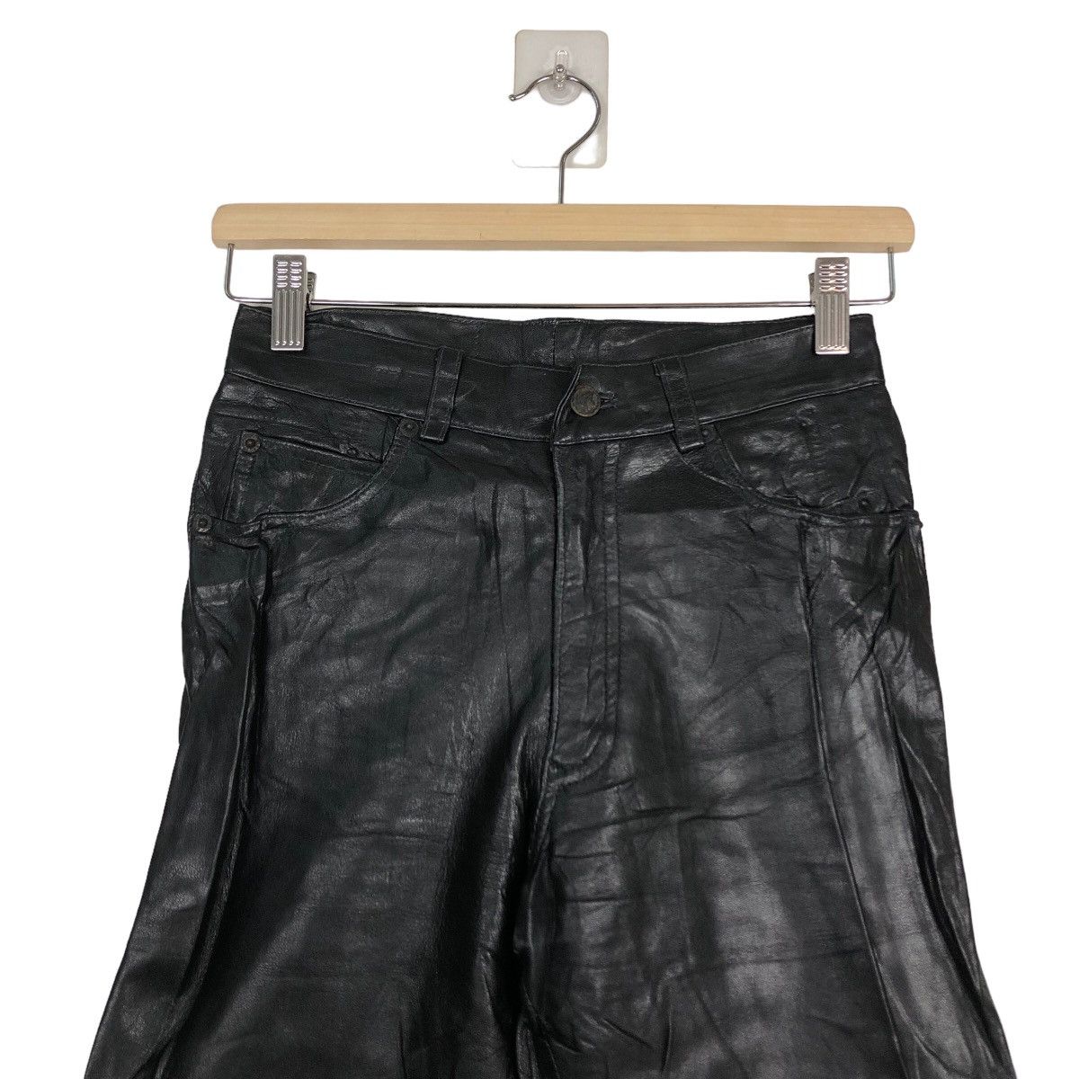 Genuine Leather 🔥90’s Real Leather Racing Pants Inspire Rick Owens Size US 26 / EU 42 - 3 Thumbnail