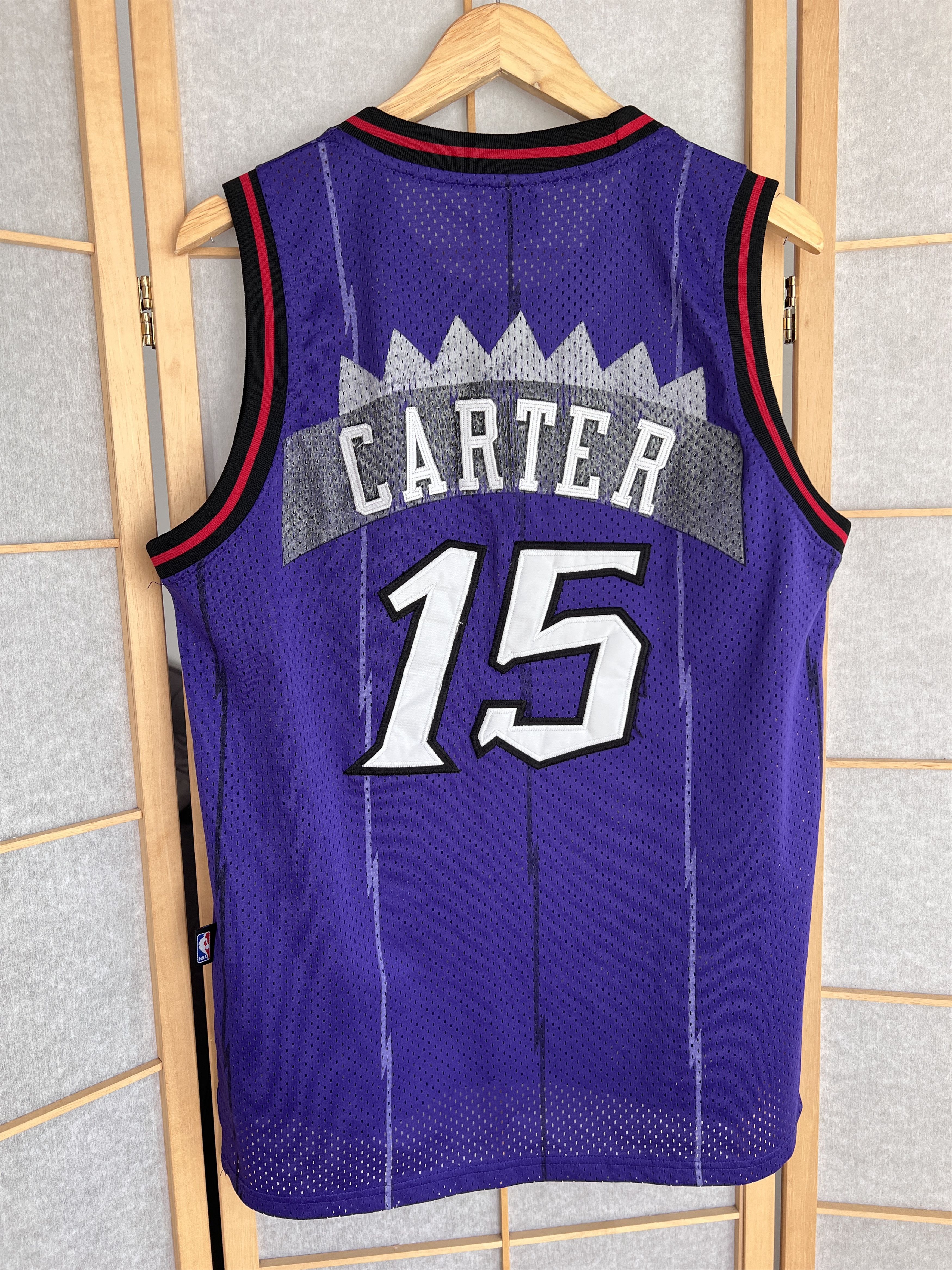 Nike Rare! Nike Raptors Toronto #15 Carter 1990s jersey NBA mesh Size US S / EU 44-46 / 1 - 3 Thumbnail